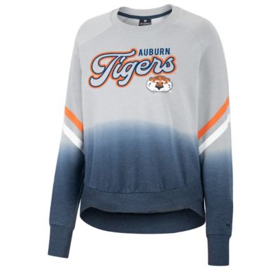 NCAA Auburn Tigers Cue Cards Dip-Dye Raglan Pullover Sweatshirt