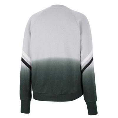 NCAA Michigan State Spartans Cue Cards Dip-Dye Raglan Pullover Sweatshirt