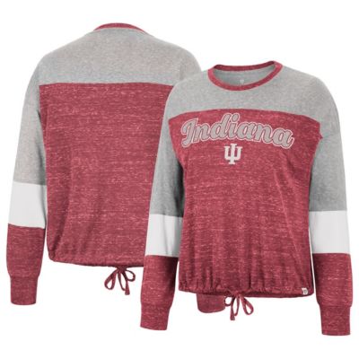 NCAA Indiana Hoosiers Joanna Tie Front Long Sleeve T-Shirt