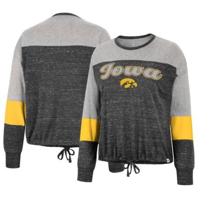 NCAA Iowa Hawkeyes Joanna Tie Front Long Sleeve T-Shirt