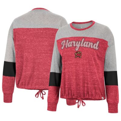 NCAA Maryland Terrapins Joanna Tie Front Long Sleeve T-Shirt