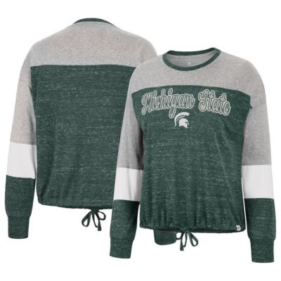 NCAA Michigan State Spartans Joanna Tie Front Long Sleeve T-Shirt