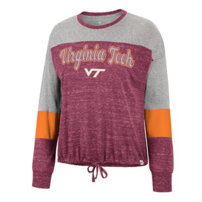 NCAA Virginia Tech Hokies Joanna Tie Front Long Sleeve T-Shirt