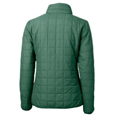 MLB Heathered Oakland Athletics Rainier PrimaLoft Eco Full-Zip Puffer Jacket