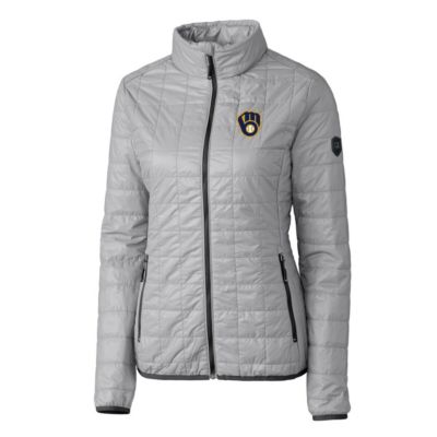 MLB Milwaukee Brewers Rainier PrimaLoft Eco Full-Zip Puffer Jacket