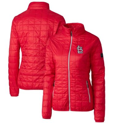 Cutter & Buck MLB St. Louis Cardinals Rainier PrimaLoft Eco Full-Zip Puffer Jacket, Red, Large