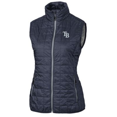 MLB Heather Tampa Bay Rays Rainier PrimaLoft Eco Full-Zip Puffer Vest