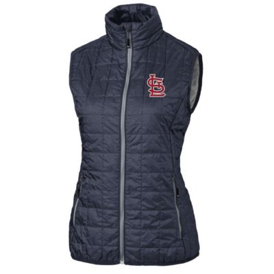 MLB Heather St. Louis Cardinals Rainier PrimaLoft Eco Full-Zip Puffer Vest