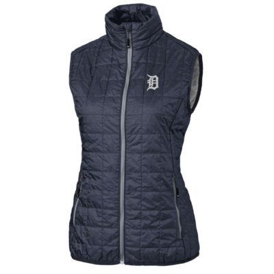 MLB Heather Detroit Tigers Rainier PrimaLoft Eco Full-Zip Puffer Vest