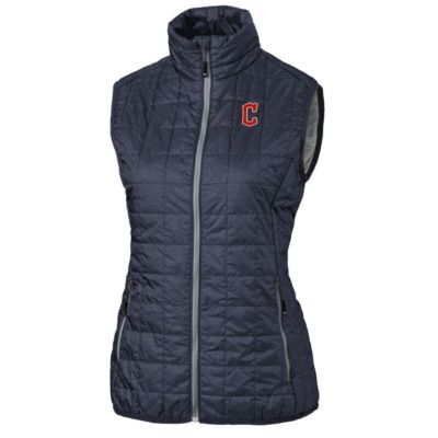 MLB Heather Cleveland Guardians Rainier PrimaLoft Eco Full-Zip Puffer Vest