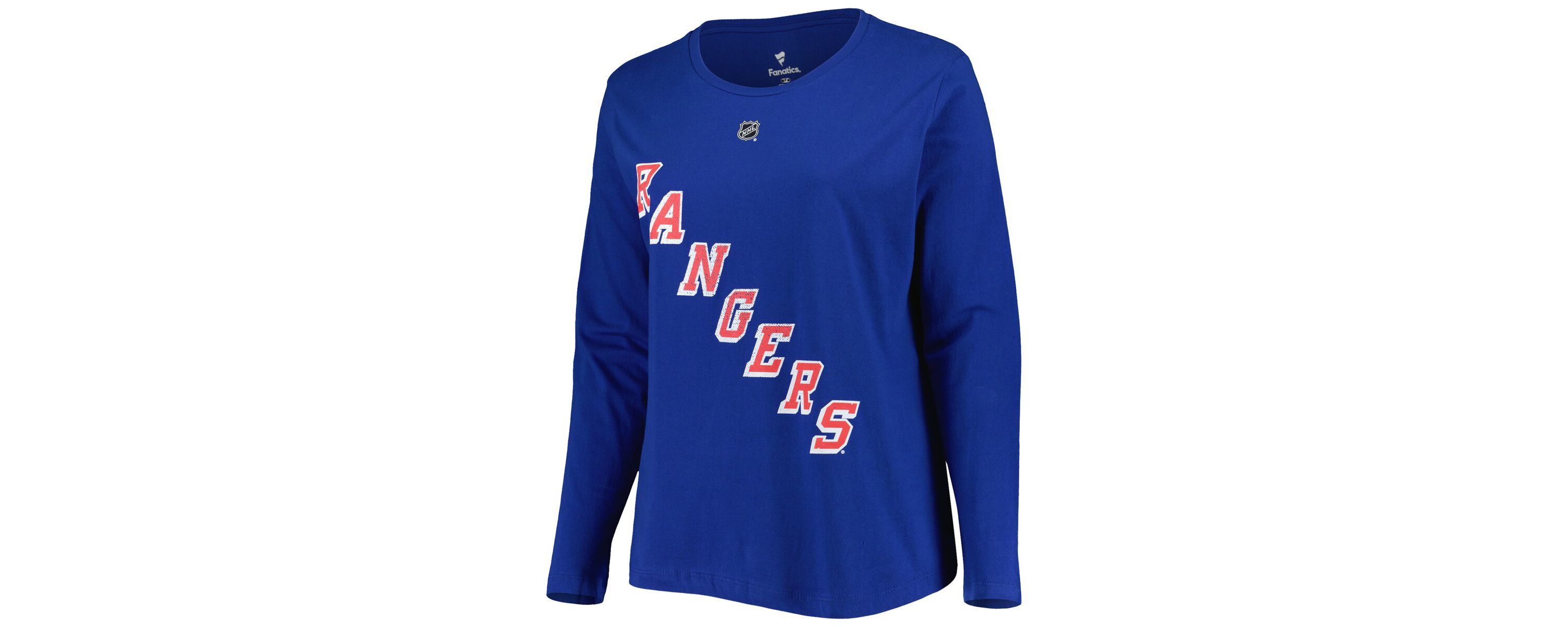 NHL Mika Zibanejad New York Rangers Plus Size Name & Number Long Sleeve T-Shirt