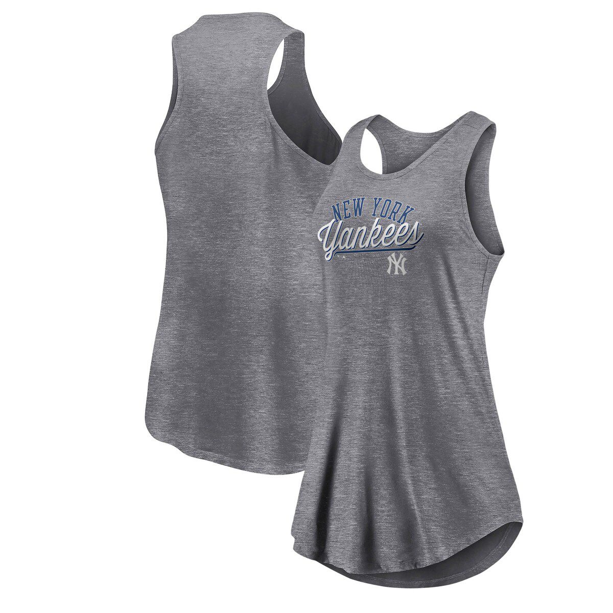 MLB Fanatics New York Yankees Simplicity Swing Racerback Scoop Neck Tank Top