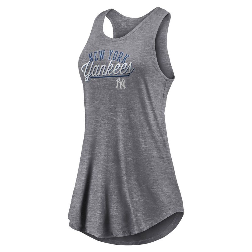MLB Fanatics New York Yankees Simplicity Swing Racerback Scoop Neck Tank Top