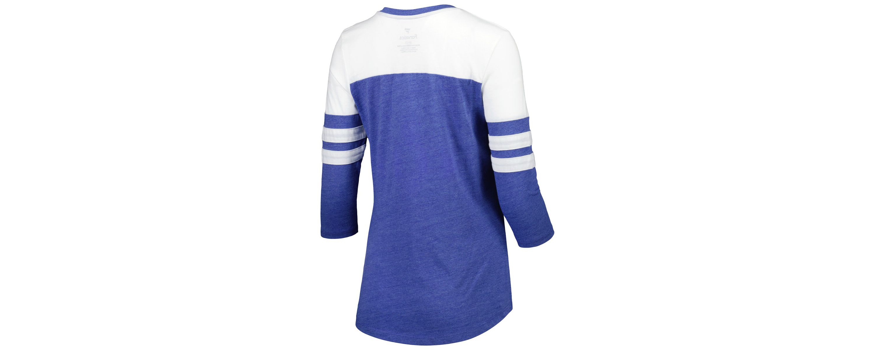 MLB Fanatics New York Mets League Leader Tri-Blend 3/4-Sleeve V-Neck T-Shirt