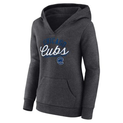 MLB Fanatics Chicago Cubs Simplicity Crossover V-Neck Pullover Hoodie