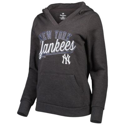 MLB Fanatics New York Yankees Simplicity Crossover V-Neck Pullover Hoodie