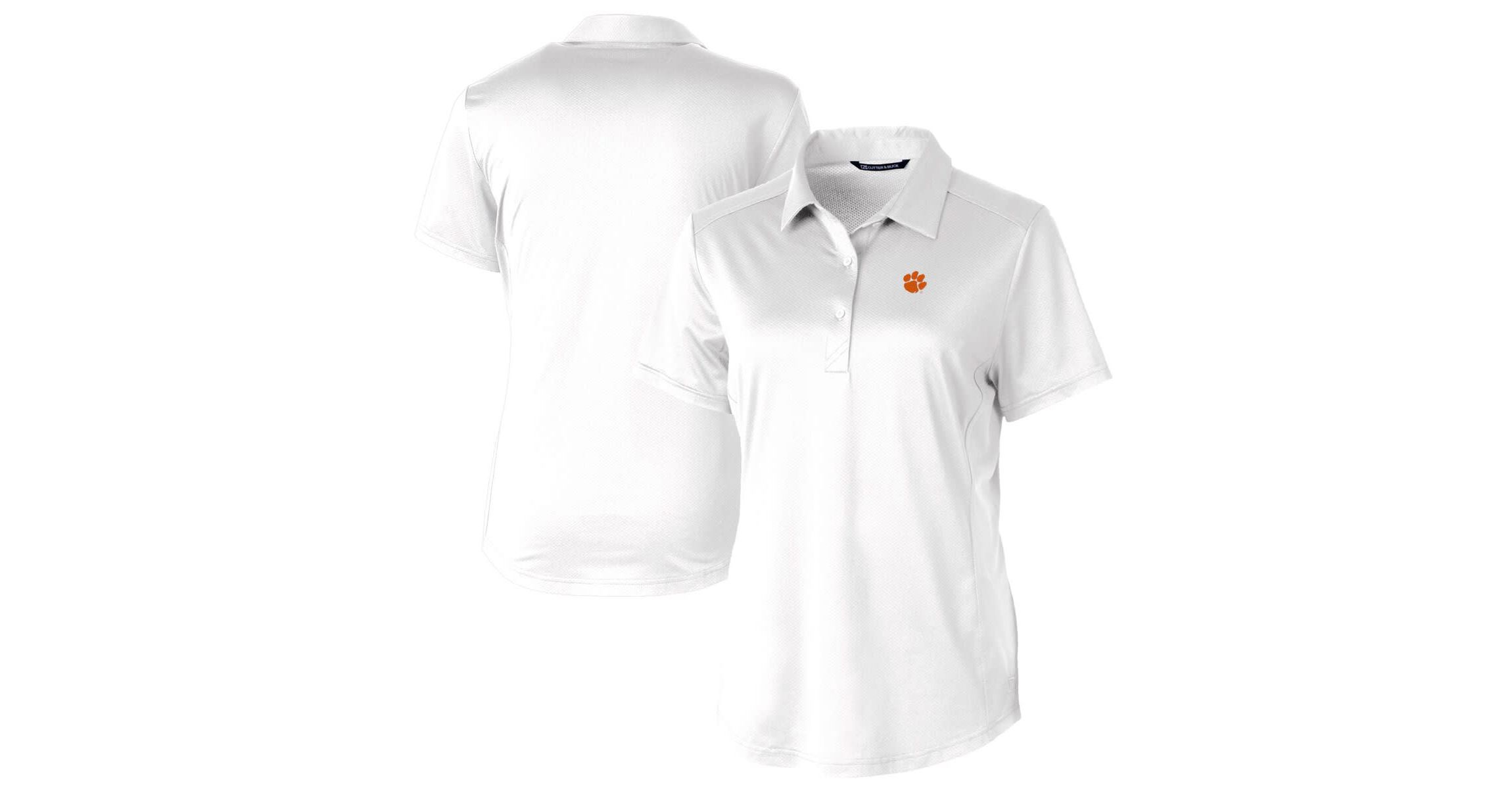 NCAA Clemson Tigers Prospect Textured Stretch Polo