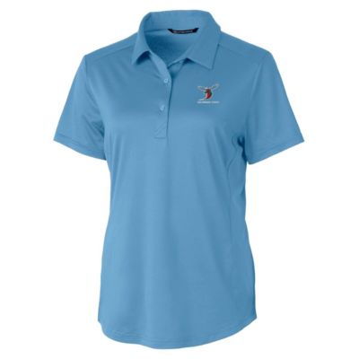 NCAA Light Delaware State Hornets Prospect Textured Stretch Polo