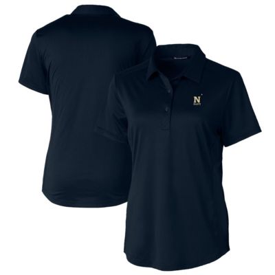 Cutter & Buck Navy Midshipmen NCAA Midshipmen Prospect Textured Stretch Polo, Navy Blue, Small