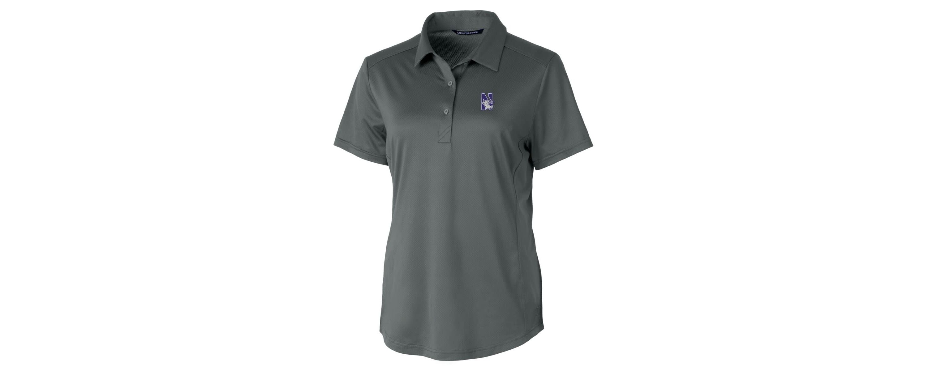 NCAA Northwestern Wildcats Prospect Textured Stretch Polo