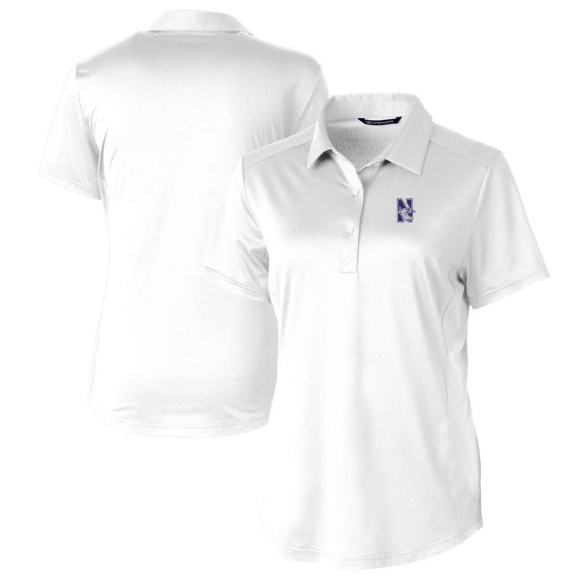 NCAA Northwestern Wildcats Prospect Textured Stretch Polo