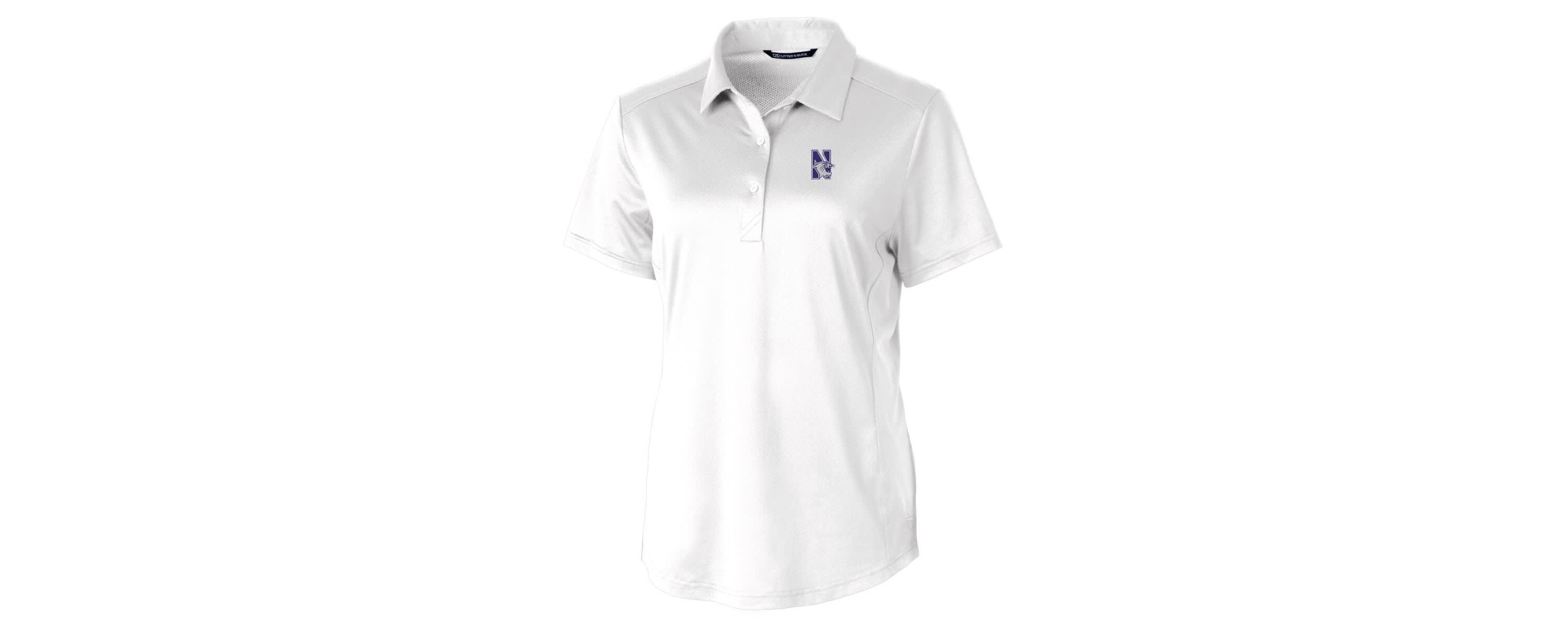 NCAA Northwestern Wildcats Prospect Textured Stretch Polo