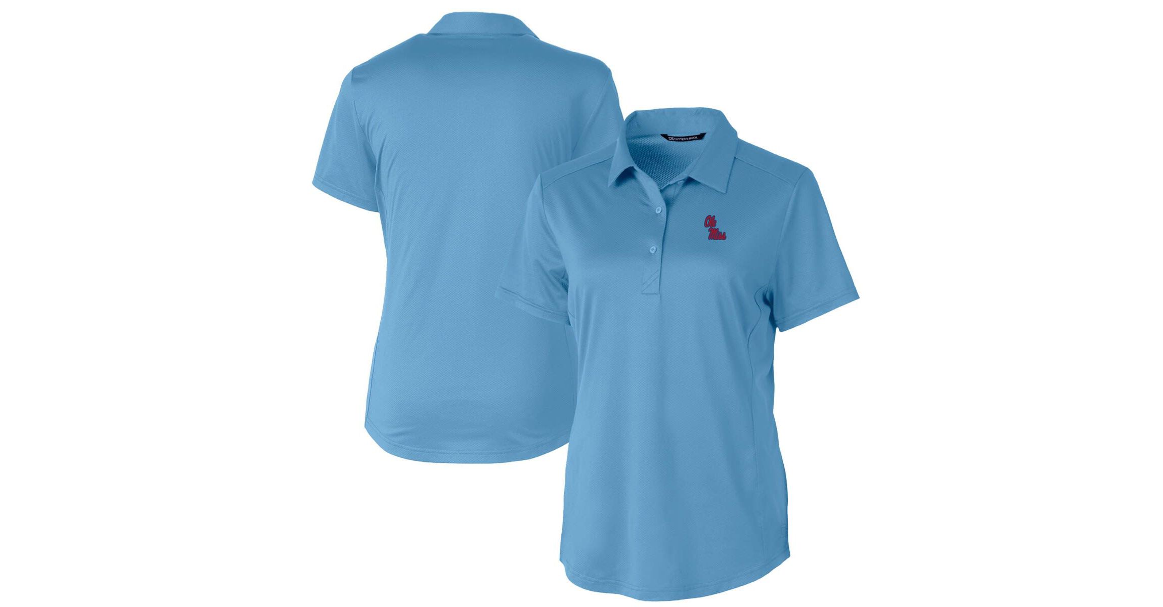 NCAA Light Ole Miss Rebels Prospect Textured Stretch Polo