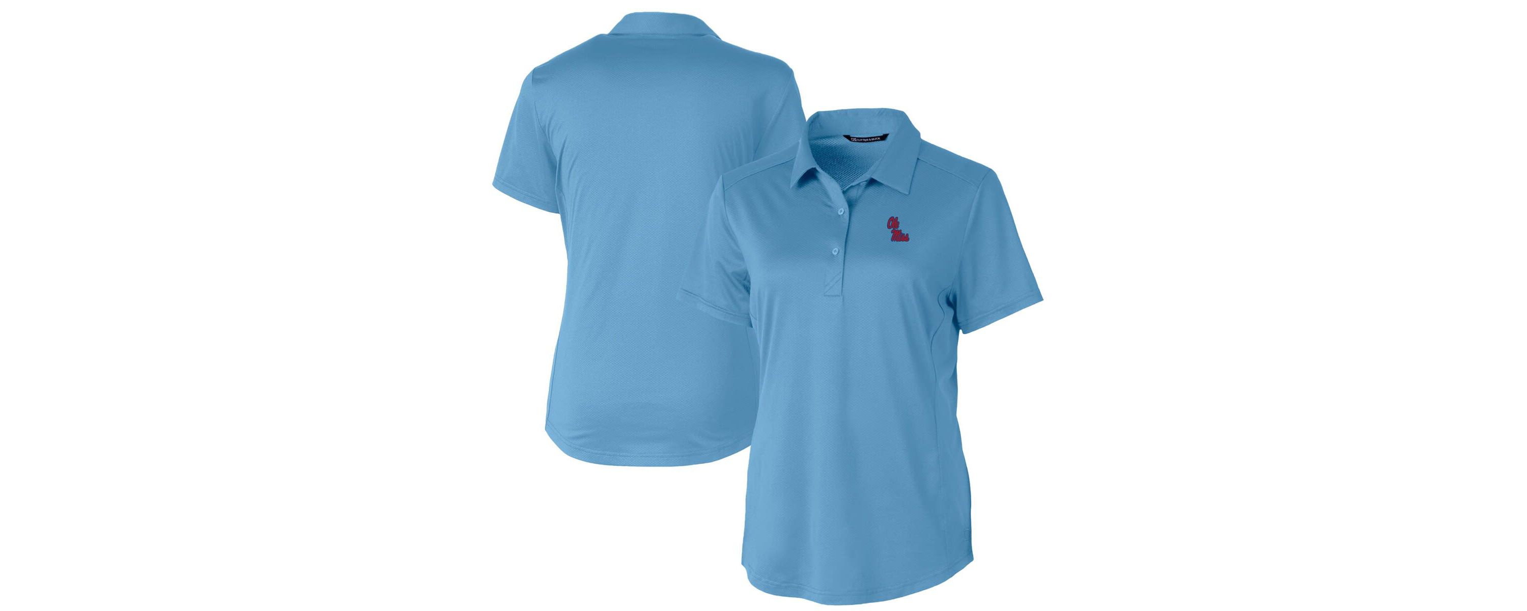 NCAA Light Ole Miss Rebels Prospect Textured Stretch Polo