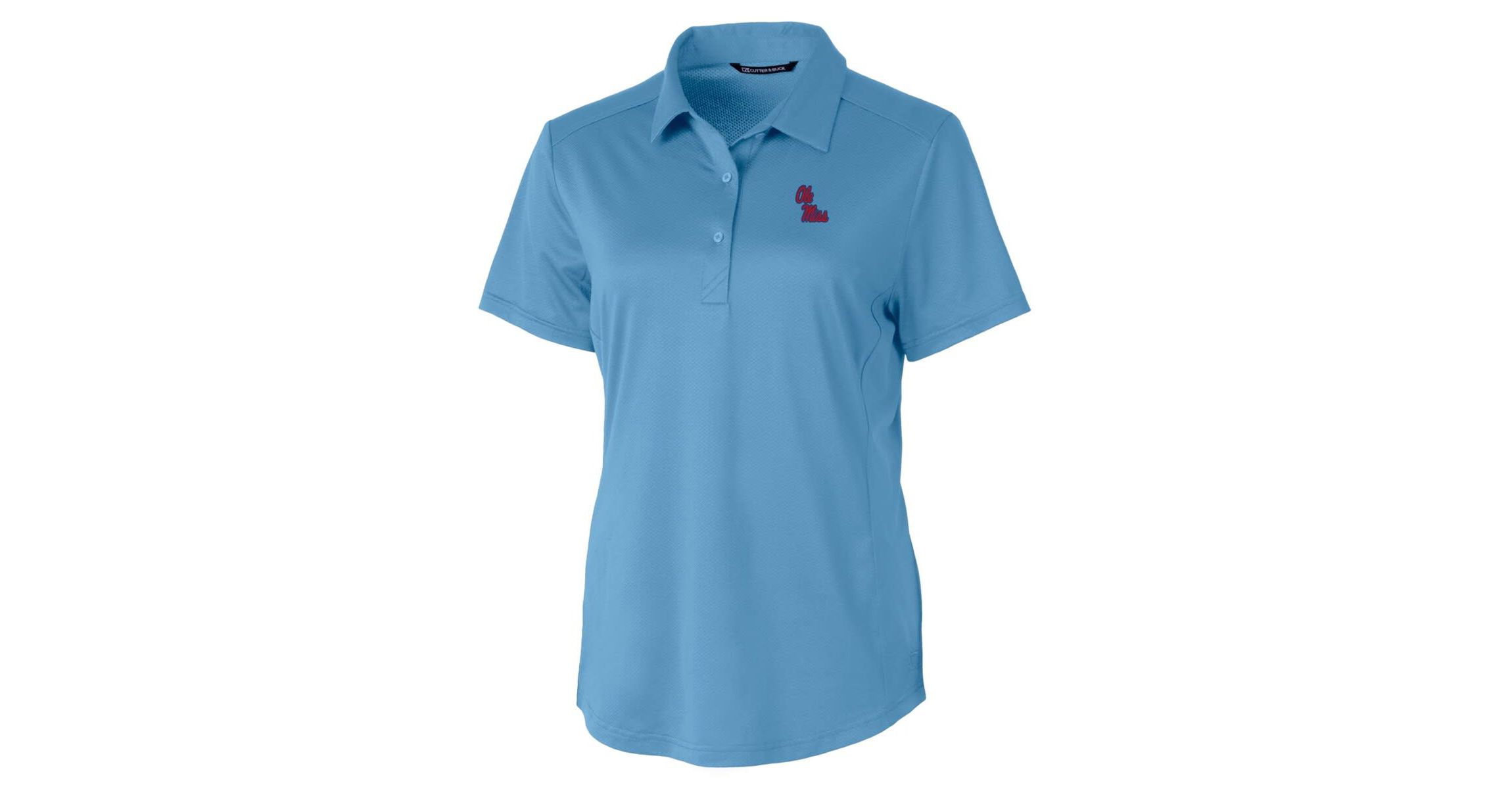 NCAA Light Ole Miss Rebels Prospect Textured Stretch Polo