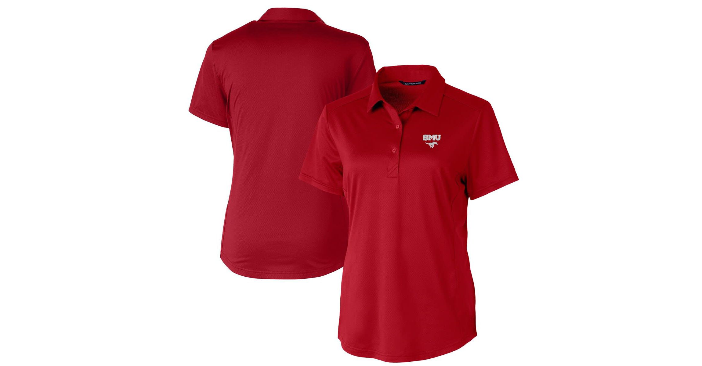 NCAA SMU Mustangs Prospect Textured Stretch Polo