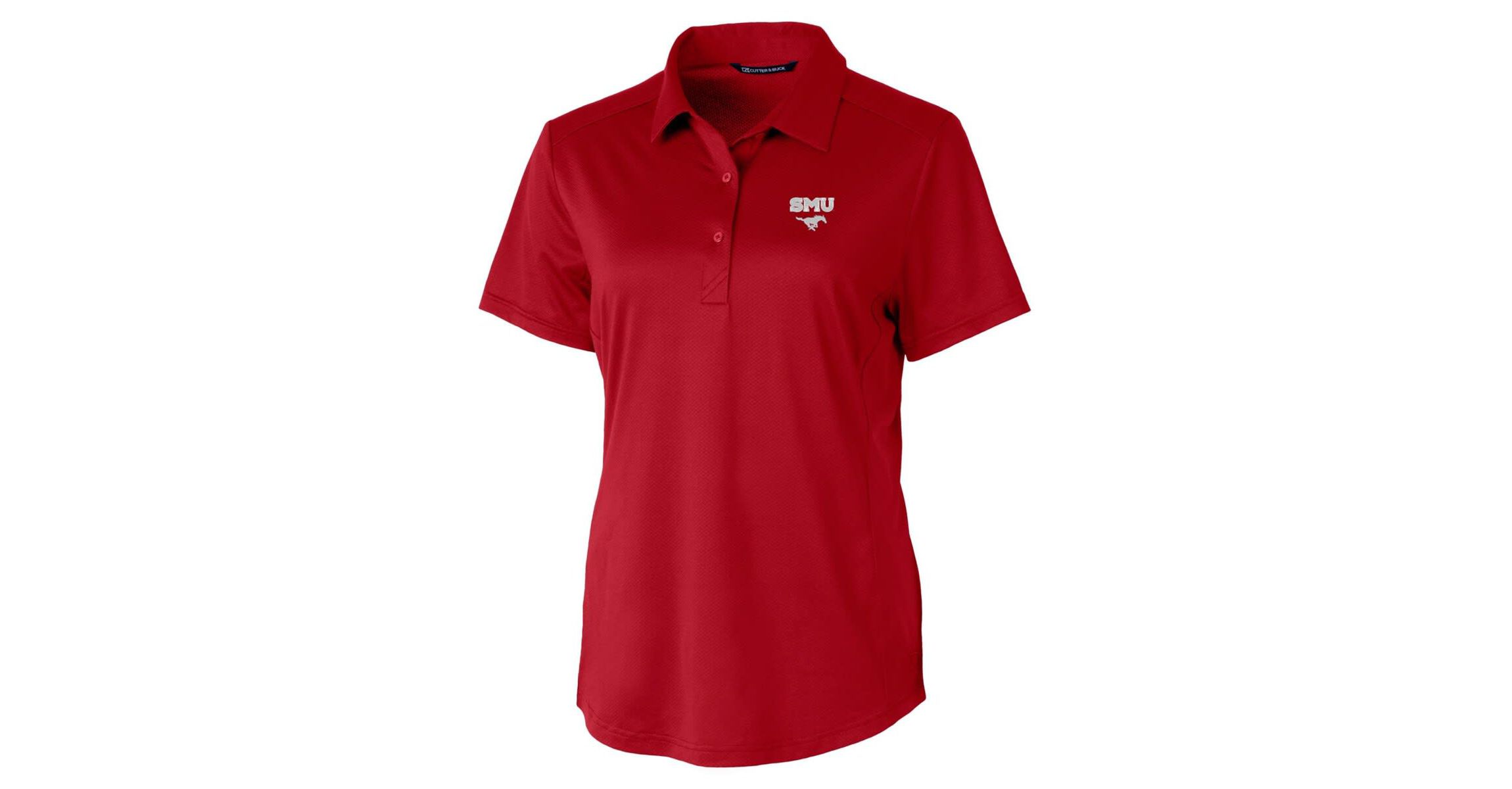 NCAA SMU Mustangs Prospect Textured Stretch Polo