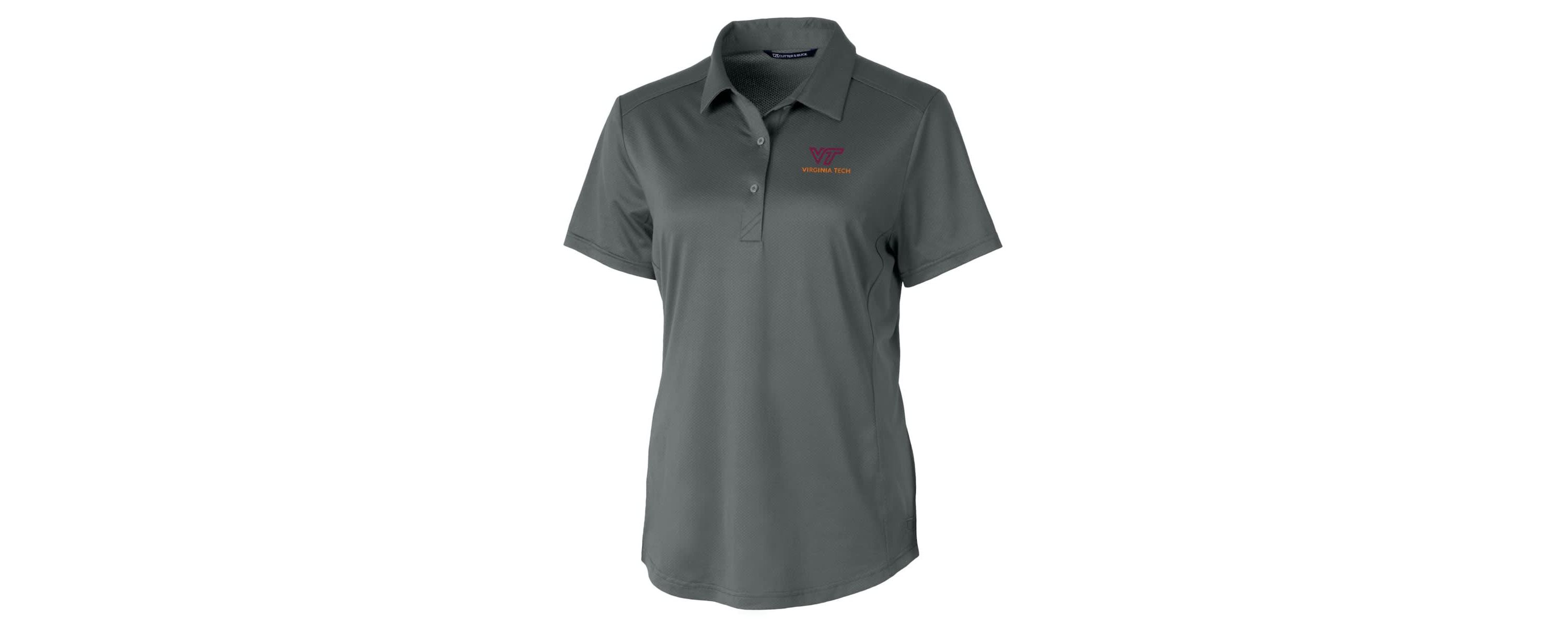 NCAA Virginia Tech Hokies Prospect Textured Stretch Polo