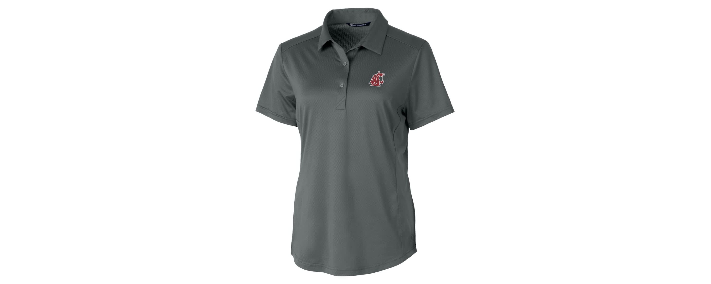 NCAA Washington State Cougars Prospect Textured Stretch Polo