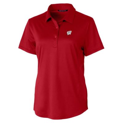NCAA Wisconsin Badgers Prospect Textured Stretch Polo