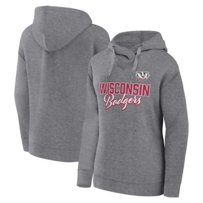 NCAA Fanatics Wisconsin Badgers Script Favorite Pullover Hoodie