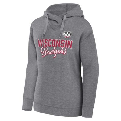 NCAA Fanatics Wisconsin Badgers Script Favorite Pullover Hoodie