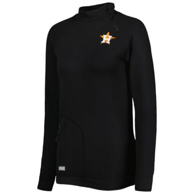 MLB Houston Astros Verse Asymmetrical Raglan Tri-Blend Quarter-Zip Jacket