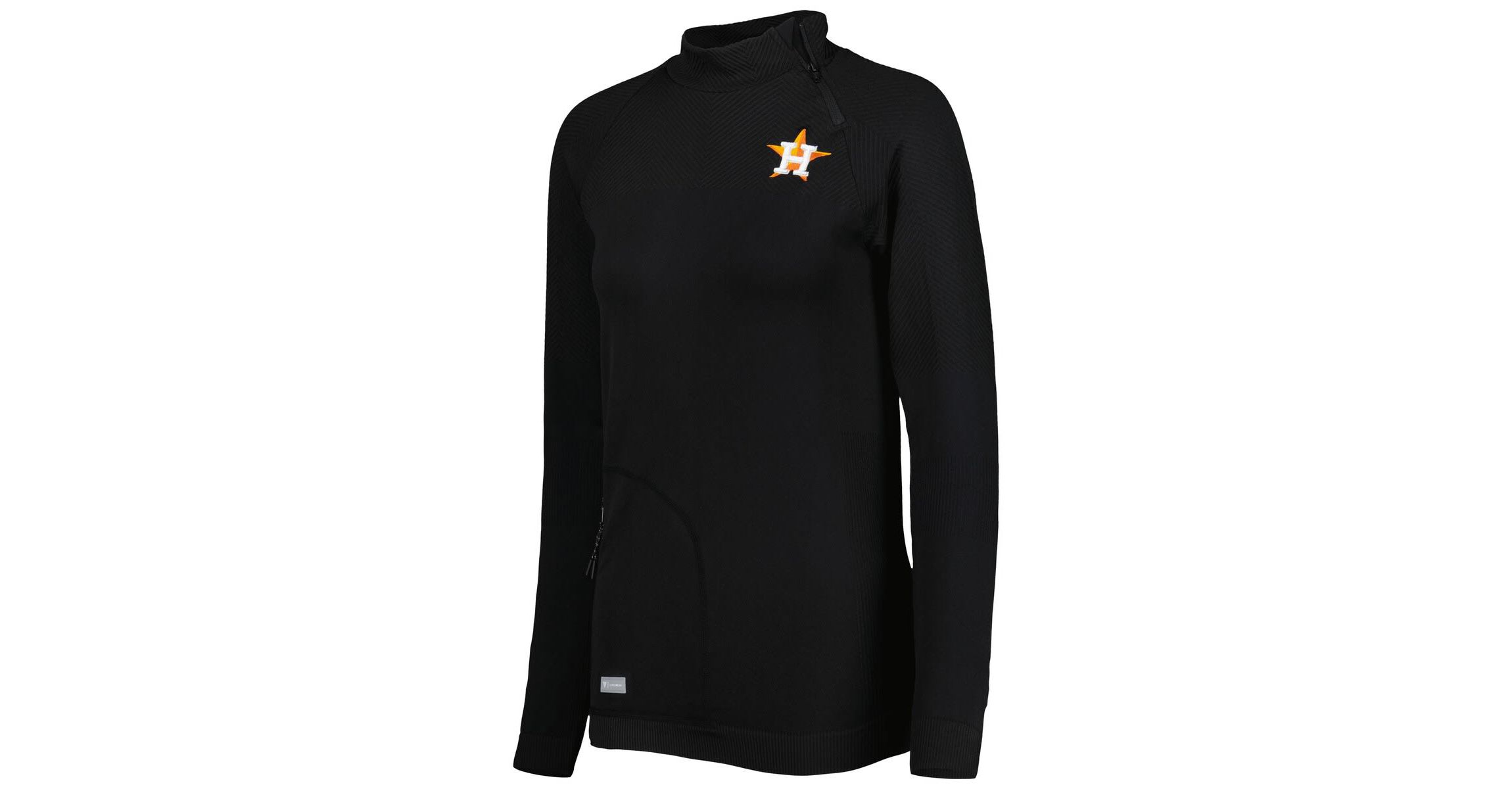 MLB Houston Astros Verse Asymmetrical Raglan Tri-Blend Quarter-Zip Jacket