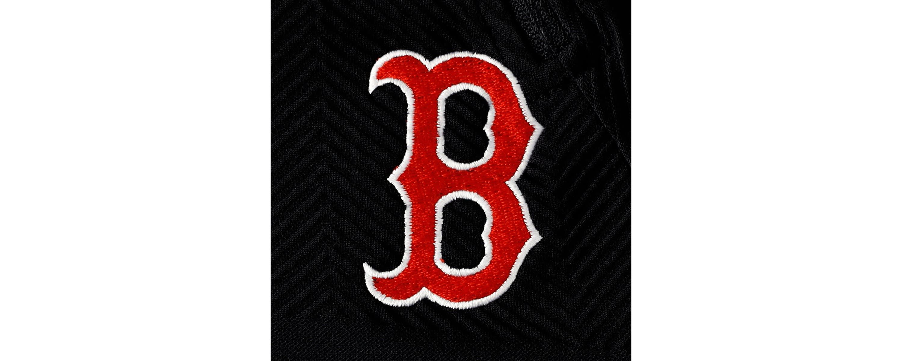 Boston Red Sox MLB Boston Sox Verse Asymmetrical Raglan Tri-Blend Quarter-Zip Jacket