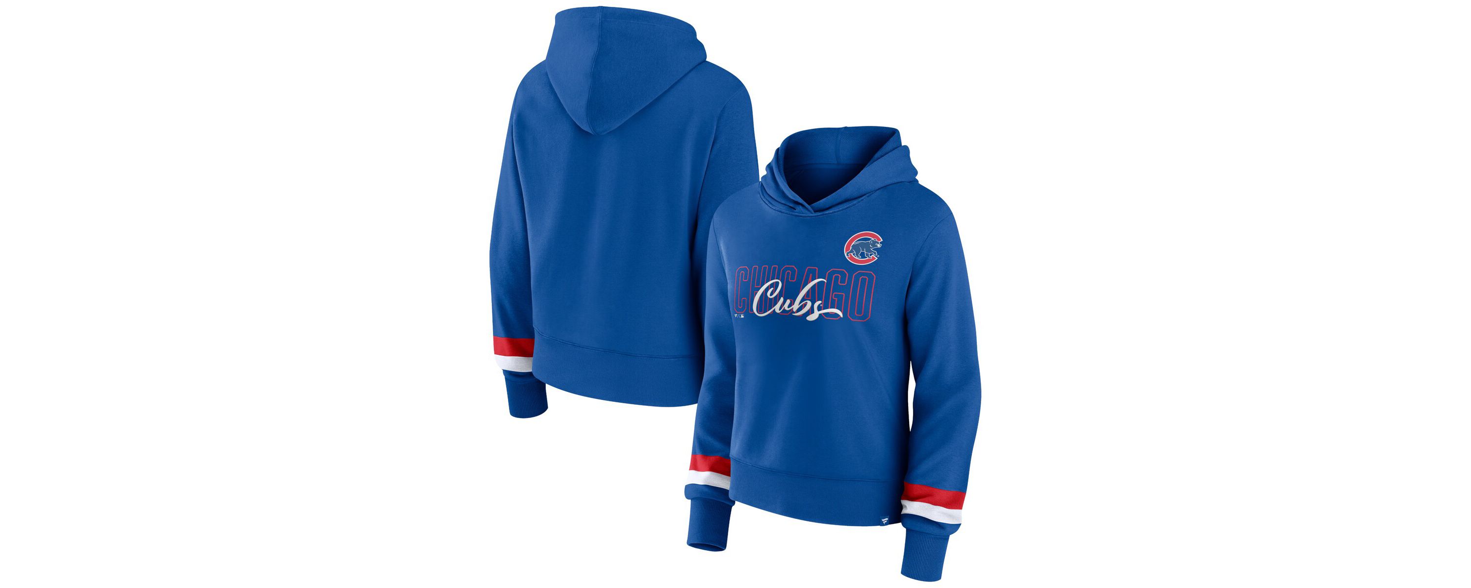 MLB Fanatics Chicago Cubs Over Under Pullover Hoodie