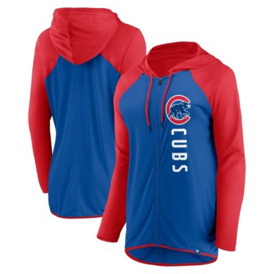 MLB Fanatics Royal/Red Chicago Cubs Forever Fan Full-Zip Hoodie Jacket