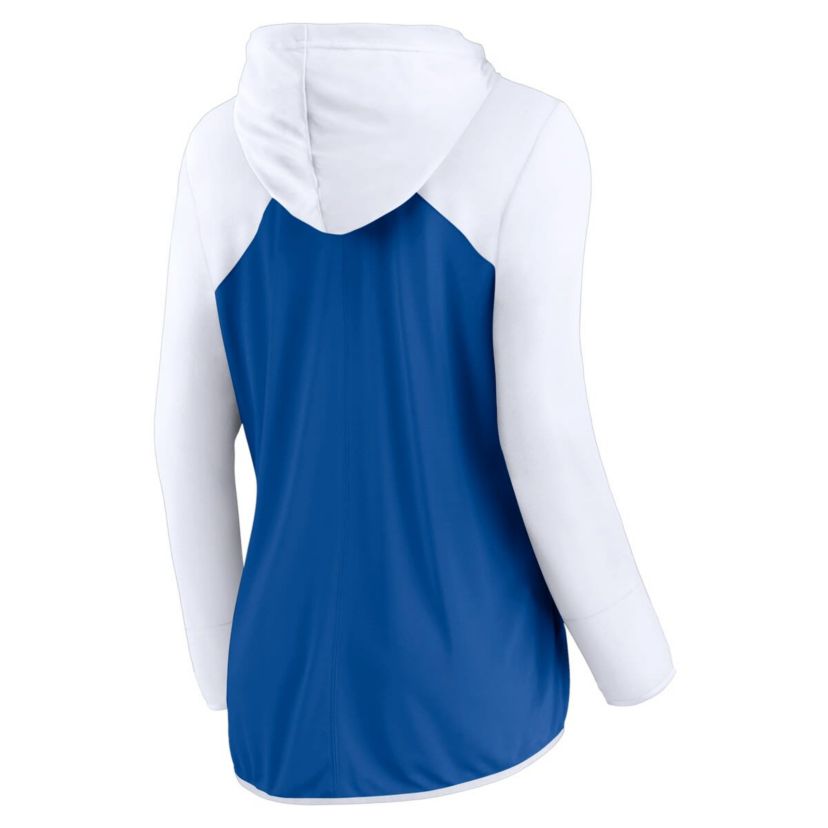 MLB Fanatics Royal/White Los Angeles Dodgers Forever Fan Full-Zip Hoodie Jacket