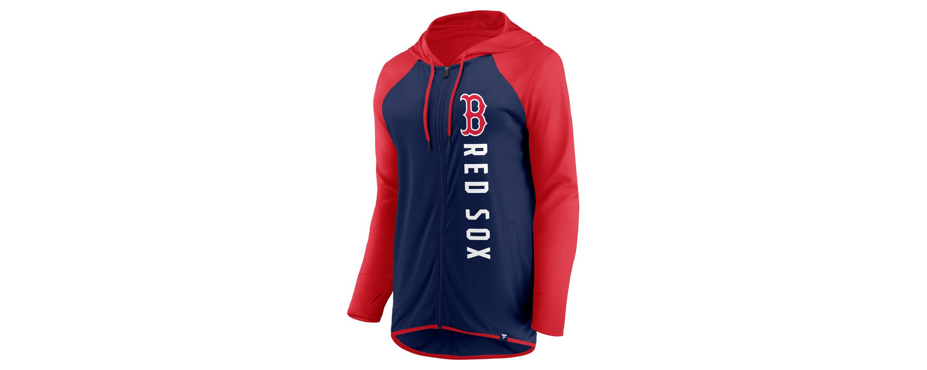 Boston Red Sox MLB Fanatics Navy/Red Boston Sox Forever Fan Full-Zip Hoodie Jacket