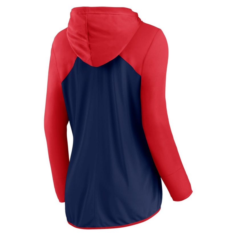 Boston Red Sox MLB Fanatics Navy/Red Boston Sox Forever Fan Full-Zip Hoodie Jacket