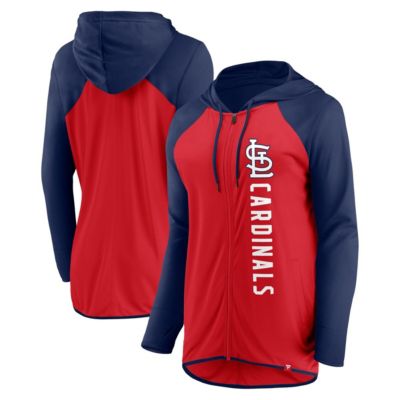 MLB Fanatics Red/Navy St. Louis Cardinals Forever Fan Full-Zip Hoodie Jacket