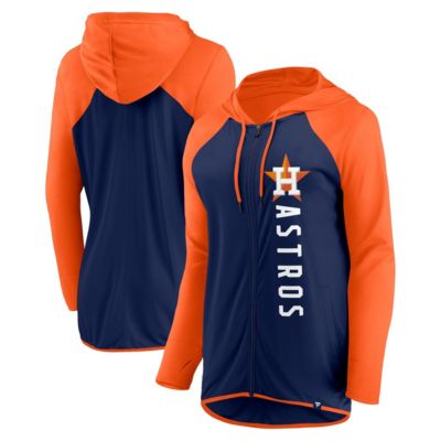 MLB Fanatics Navy/Orange Houston Astros Forever Fan Full-Zip Hoodie Jacket