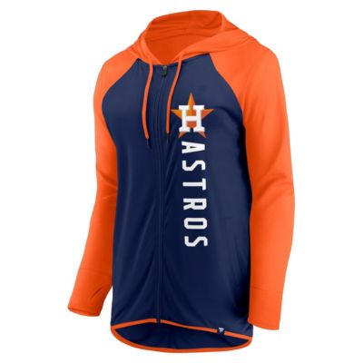 MLB Fanatics Navy/Orange Houston Astros Forever Fan Full-Zip Hoodie Jacket