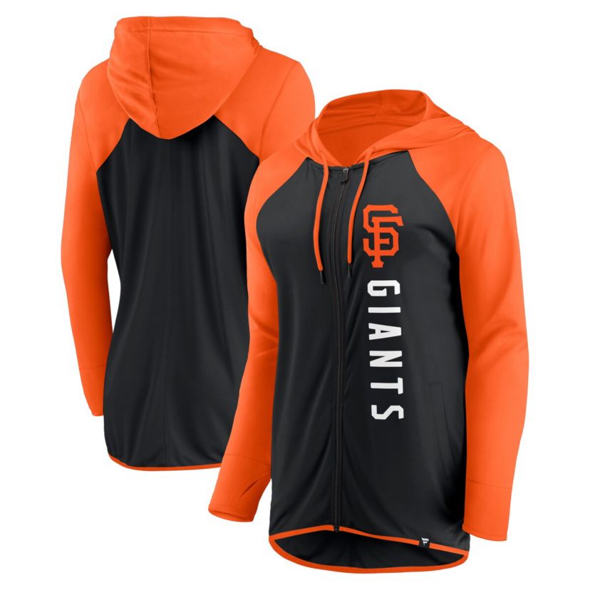 MLB Fanatics Black/Orange San Francisco Giants Forever Fan Full-Zip Hoodie Jacket