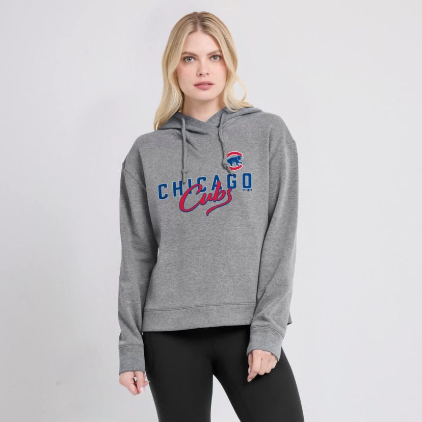 MLB Fanatics Chicago Cubs Script Favorite Lightweight Pullover Hoodie