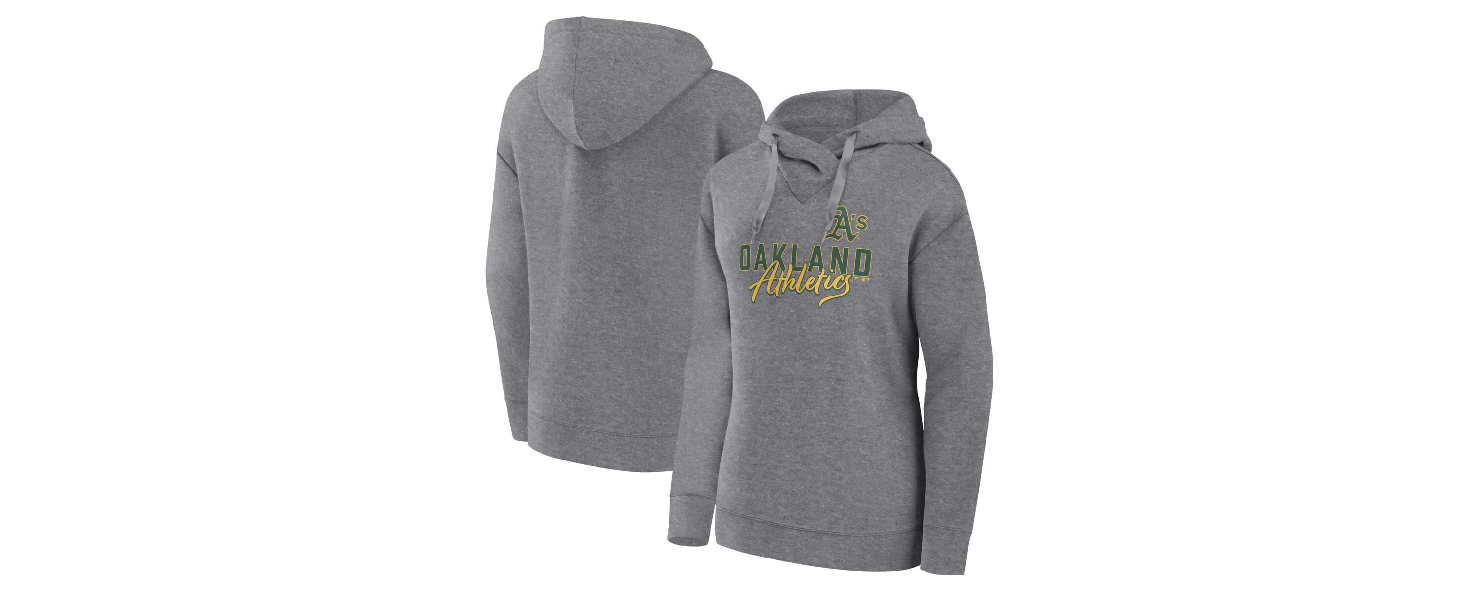 Cooperstown Teams Fanatics Oakland Athletics Script Favorite Lightweight Pullover Hoodie